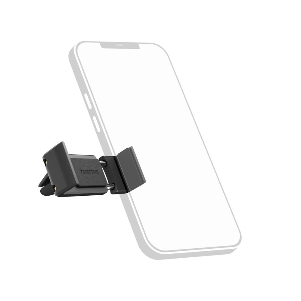 Levně Hama Flipper, univerzální držák mobilu ve vozidle, na ventilační mřížku, pro šířku 6-8 cm, černý