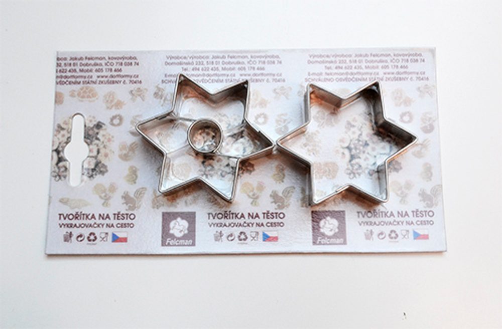 Levně vykr. 0863 Hvězdičky, 4,8cm, 2ks /b.SKIN