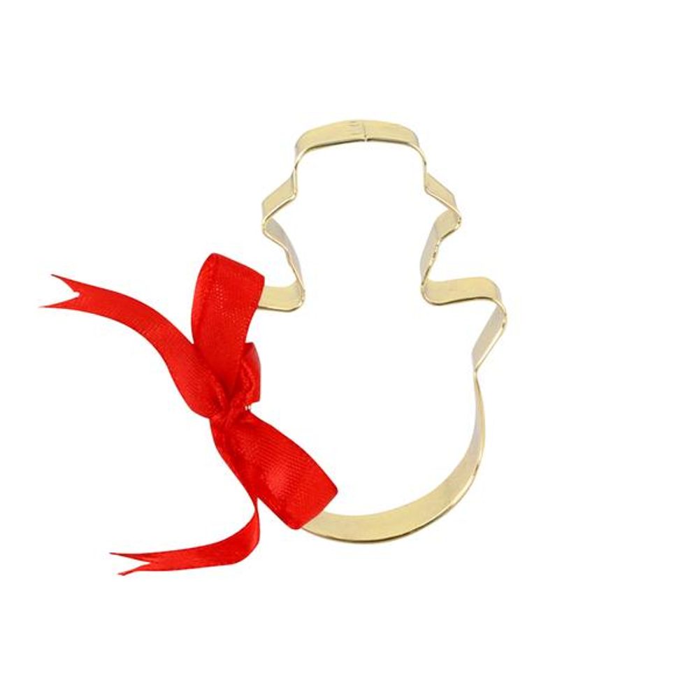 Levně TORO VYKRAJOVÁTKA NA CUKROVÍ - SNĚHULÁK, 7CM, ZLATÉ