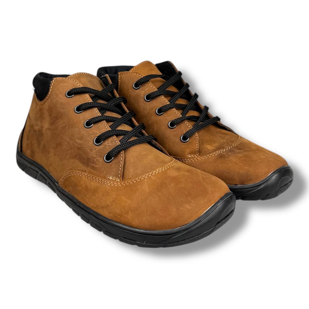 Levně FARE BARE MATEO B5721121 – chlapecké barefoot kotníkové boty z kůže - 37