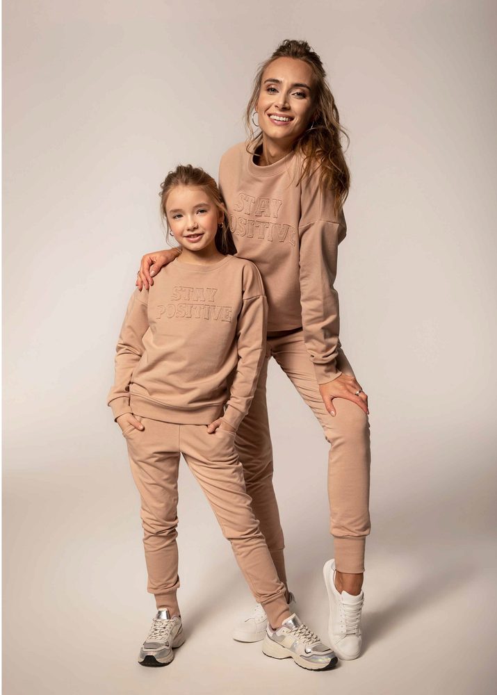 Levně All for Kids Tepláková souprava MÁMA A DCERA tělová - XL