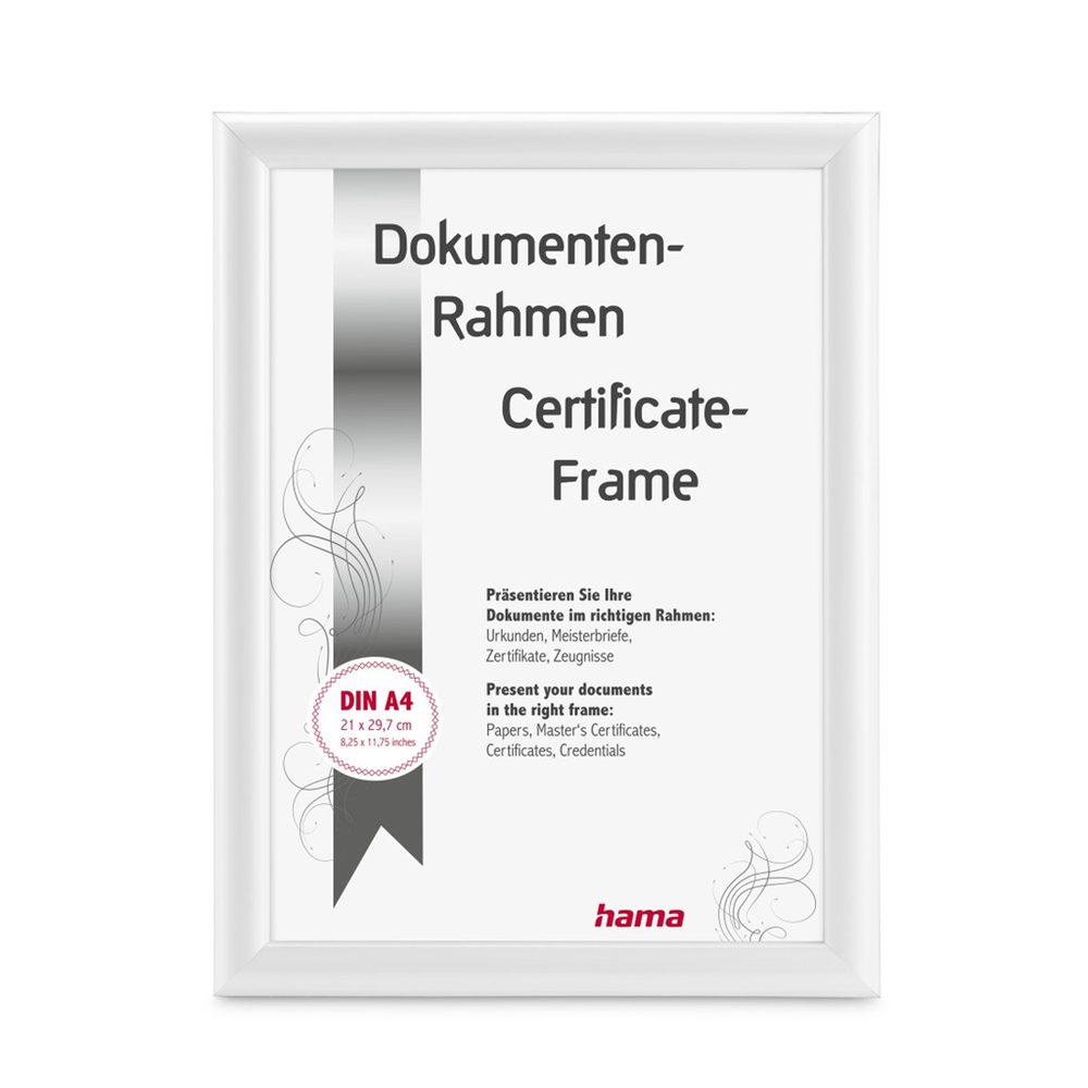 Levně Hama rámeček plastový SWING, bílá, 21x29,7 cm (formát A4)