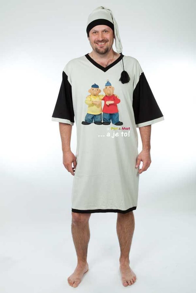 Levně Noční košile - Gesto - šedá - 3XL