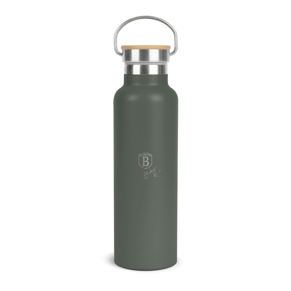 Levně BERLINGERHAUS Termoska lahev s dvojitou stěnou nerez 0,6 l Matte Green Collection BH-7219