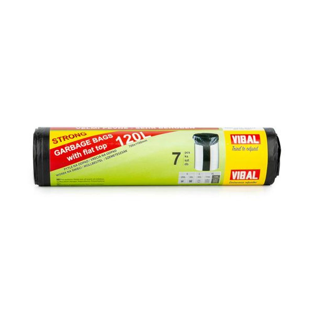 Levně Nezařazeno SÁČEK DO KOŠE HDPE 120L/7KS,80X115CM,19MIKR.,ČERNÁ