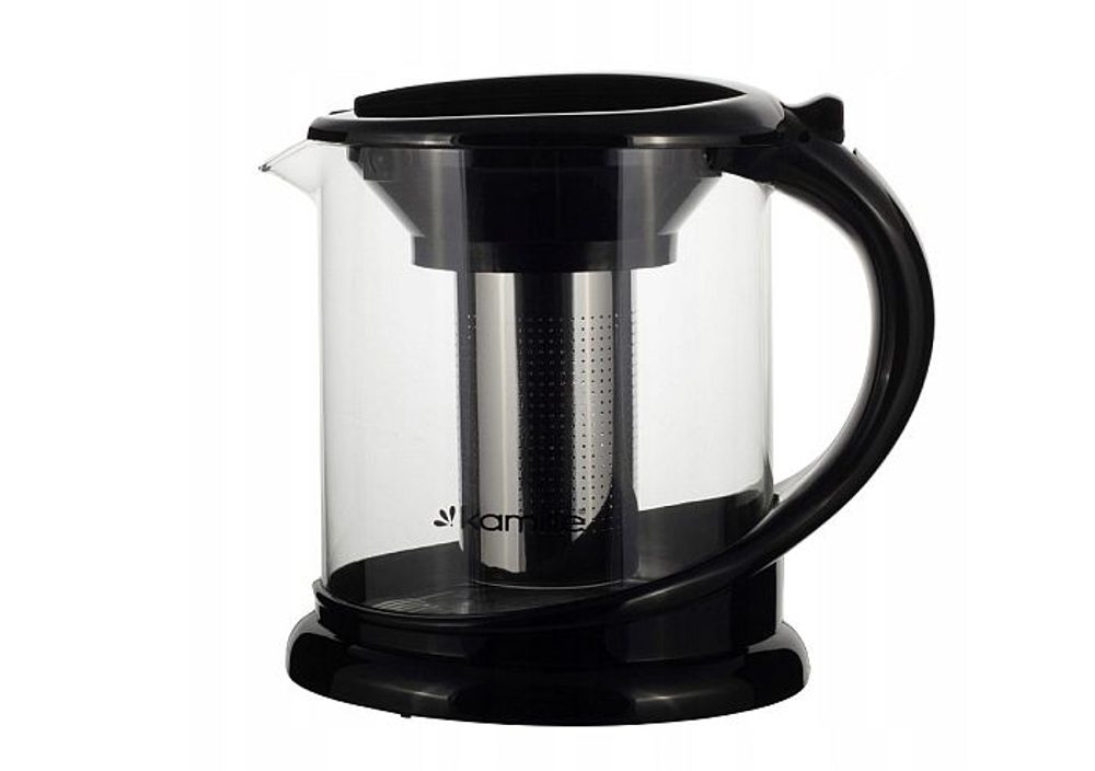 Levně konvice 1,00l VÁLEC, NR sítko, sklo+plast