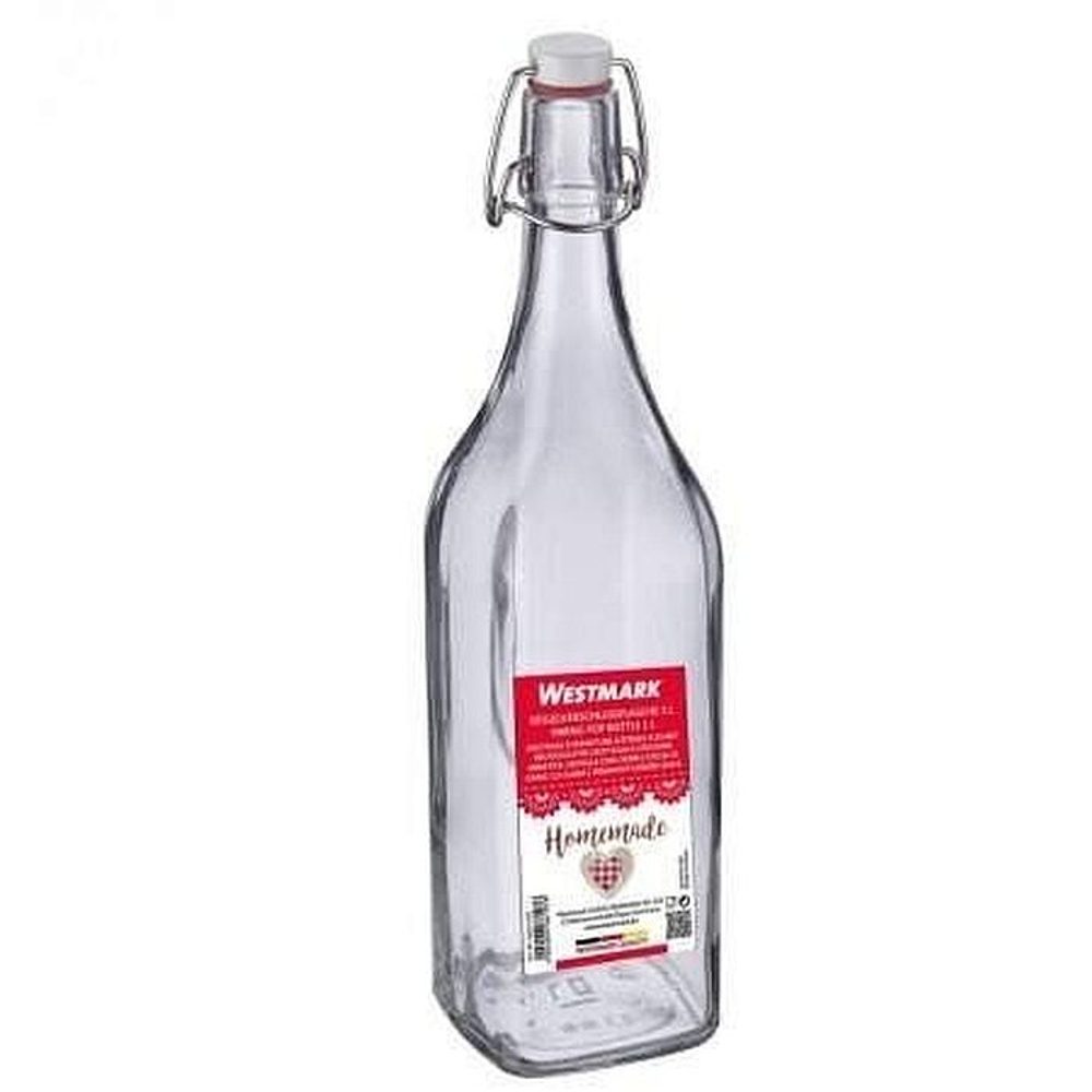 Levně láhev 1,00l hran.WESTMARK, patent.uz., sklo