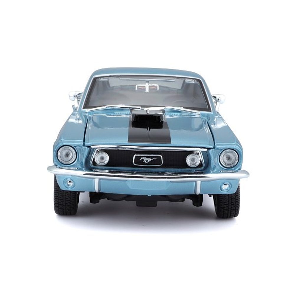 Maisto - Ford Mustang GT Cobra Jet FB 1968, metal modrá, 1:18