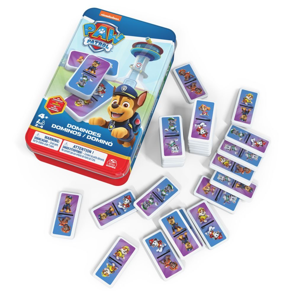 Levně SMG PAW PATROL DOMINO V PLECHOVÉ KRABIČCE