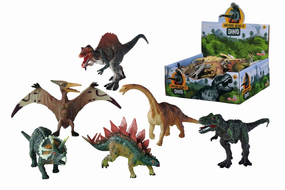 Levně Figurky Dinosaurů, 6 druhů, 18DP