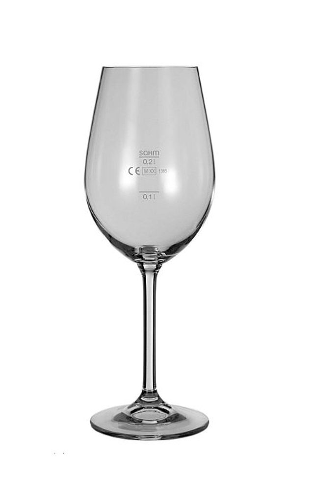 Levně sklen. 350ml, 1ks, GASTRO/COLIBRI, víno, cejch 0,1 a 0,2l