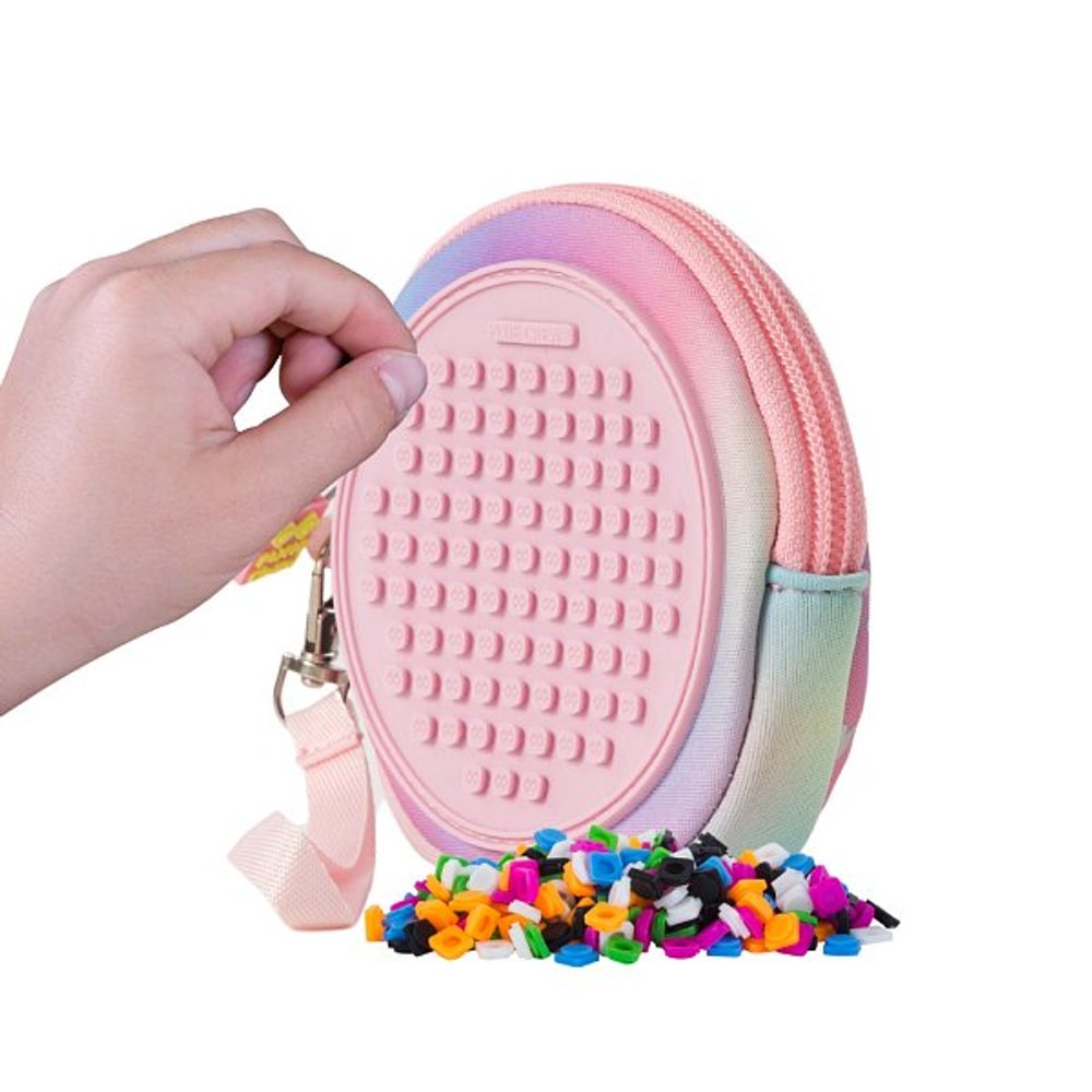 PIXIE CREW Kapsa kruh, růžová, Srdce a tlapky 50 pixelů