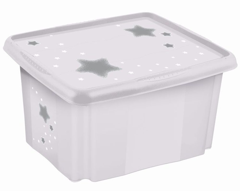Levně box 15,0 l kosm.bílý, 38x28,5x20,5cm, plast