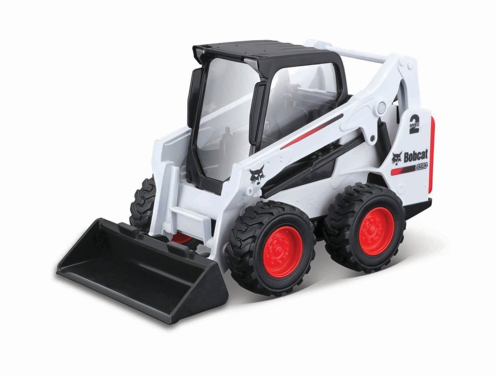 Levně Bburago ASST 10 cm Bobcat stroje (12ks - 4druhy)