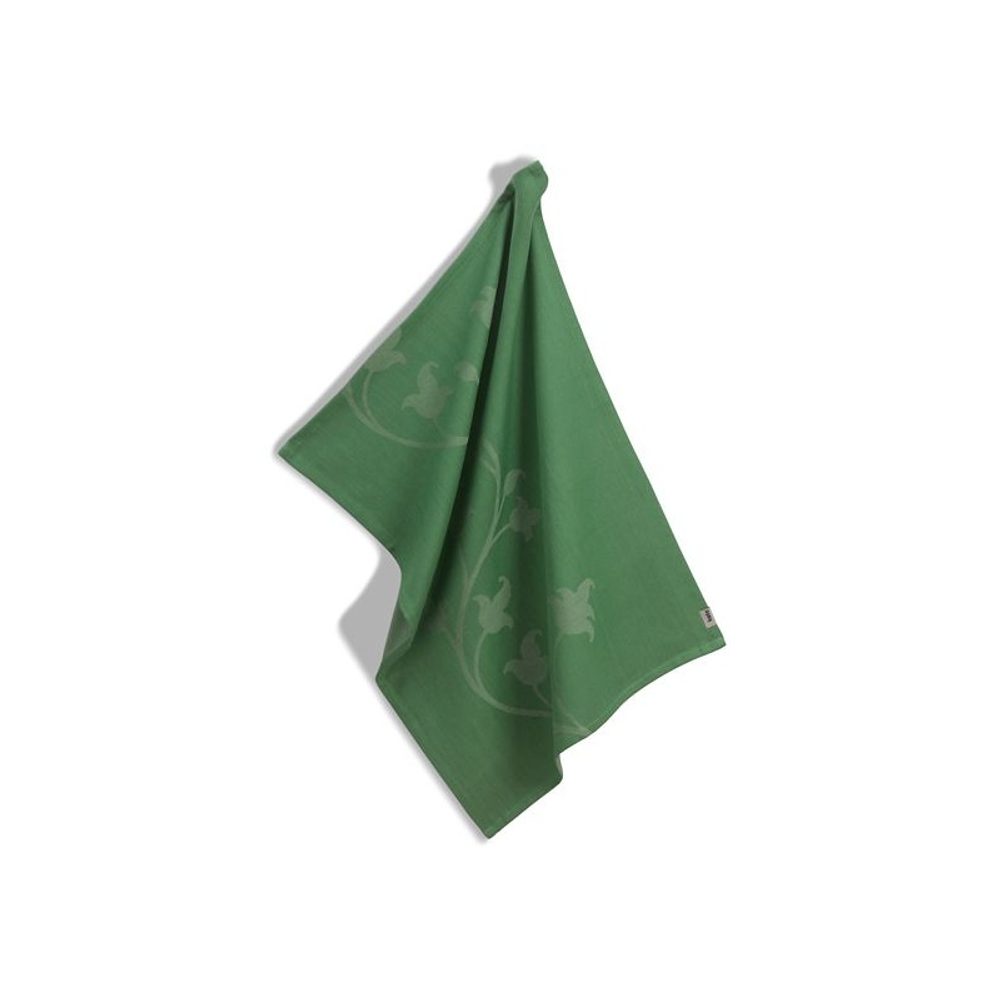 Levně KELA Utěrka Cora 100% bavlna světle zelená/zelený květ 70,0x50,0cm KL-12825