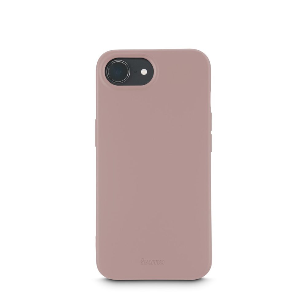 Levně Hama Fantastic Feel, kryt pro Apple iPhone 16e, hebký povrch, barva nude