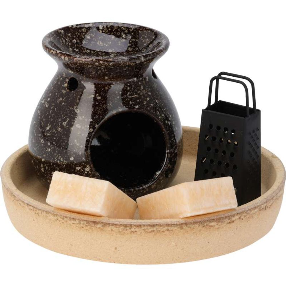 Levně HOMESTYLING Aroma lampa dárkový set hnědá KO-CC5752700hned