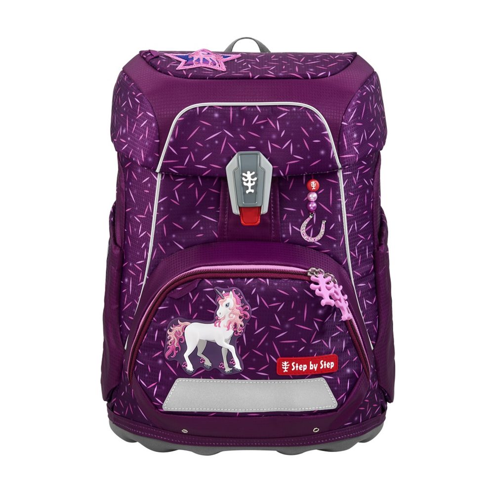 Levně Step by Step Školní aktovka FIT, Pretty Unicorn Nuala - 5 dílný set, AGR certifikát