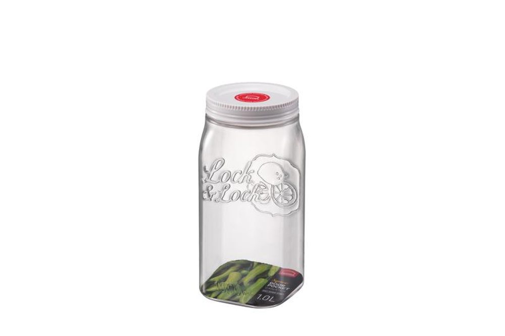 Levně LOCKNLOCK DÓZA NA POTRAVINY LOCK S VÍKEM SQUARE 1L PLAST