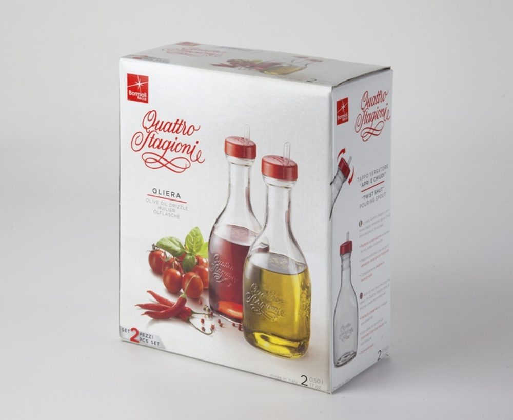 Levně láhev 500ml-2ks-QUATTRO St., olej+ocet