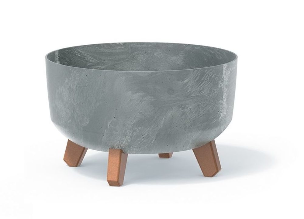 Levně květ. d28,5x17,7 GRACIA LOW šedý