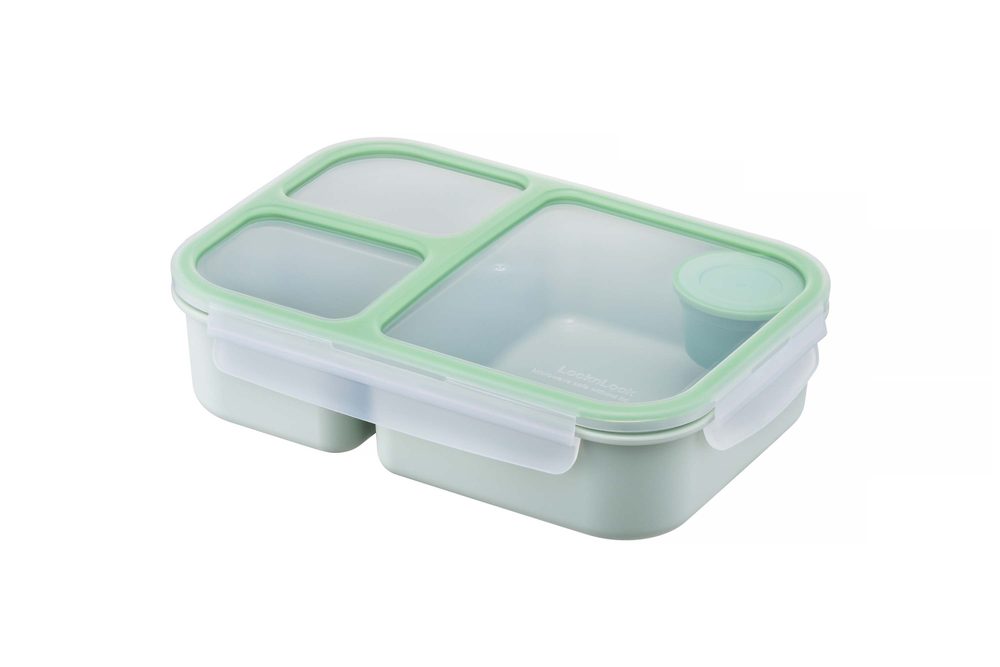 LOCKNLOCK DÓZA NA POTRAVINY 3 PŘEPÁŽKY 1,5L MINT PLAST