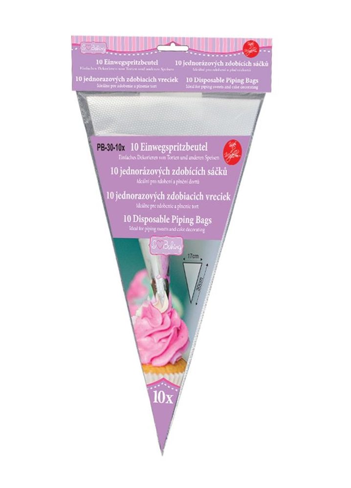 sáček 30cm JEDNORÁZOVÝ, 10ks, zdobící