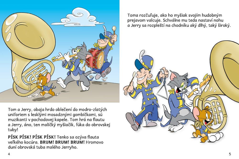 Levně Presco Group PREŠIBANÍ MUZIKANTI – Tom a Jerry v obrázkovom príbehu