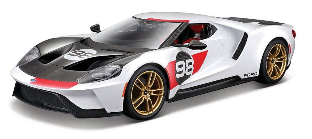Levně Maisto - 2021 Ford GT Heritage, bílá, 1:18