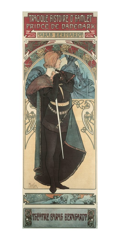 Levně Pohled Alfons Mucha – Hamlet, dlouhý Baagl