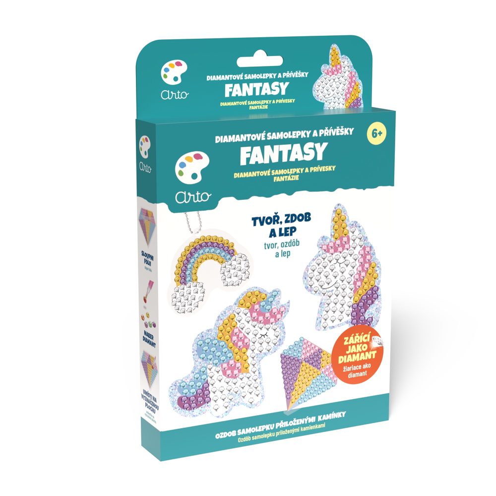 Levně ARTO Diamantové samolepky a přívěsky - Fantasy