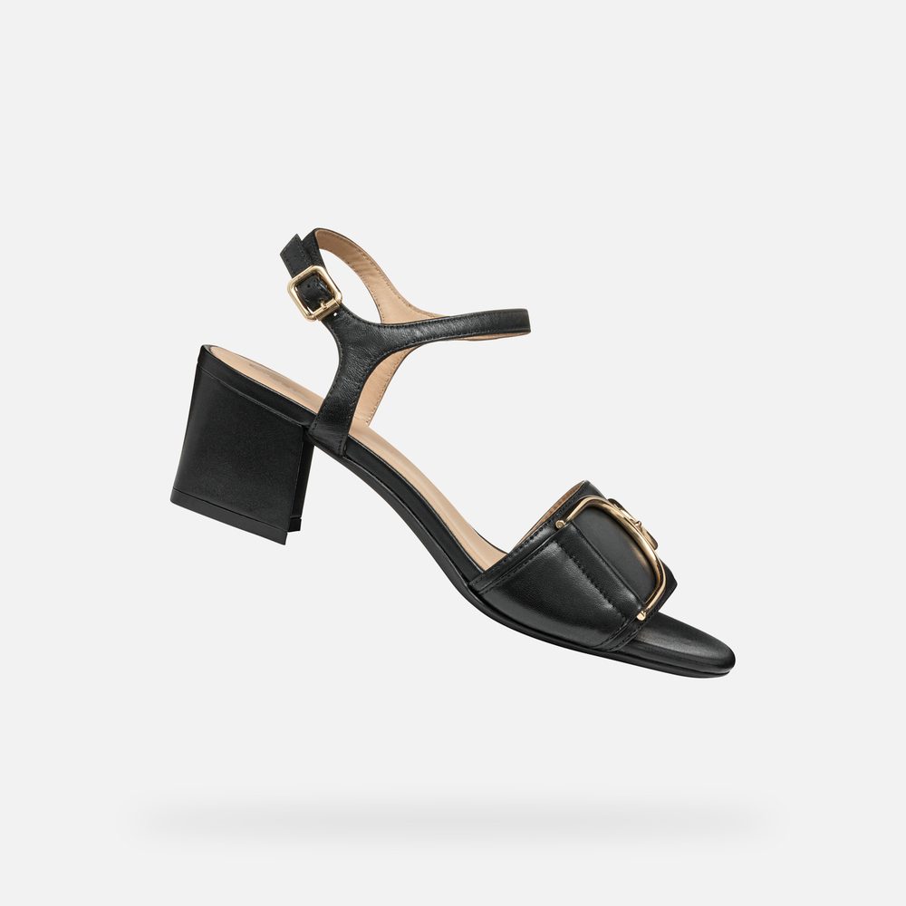 Černé dámské sandály Geox Neeraklia 50 - 35