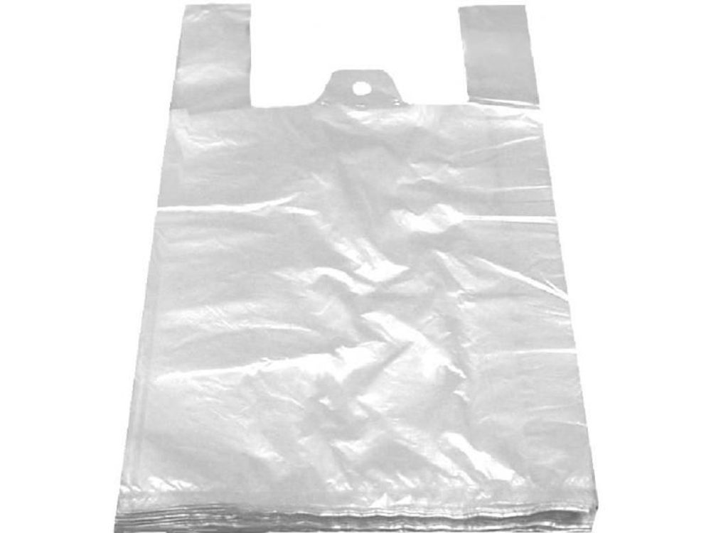 Levně taška PE, 12kg/ 50ks, 30+20x60cm, BÍLÁ, pevná