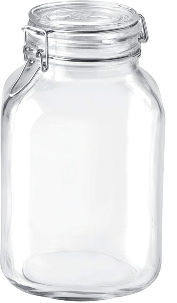 Levně dóza 3,00l FIDO-Bormioli, 14,0x14,0x24,5cm, patentní sklo