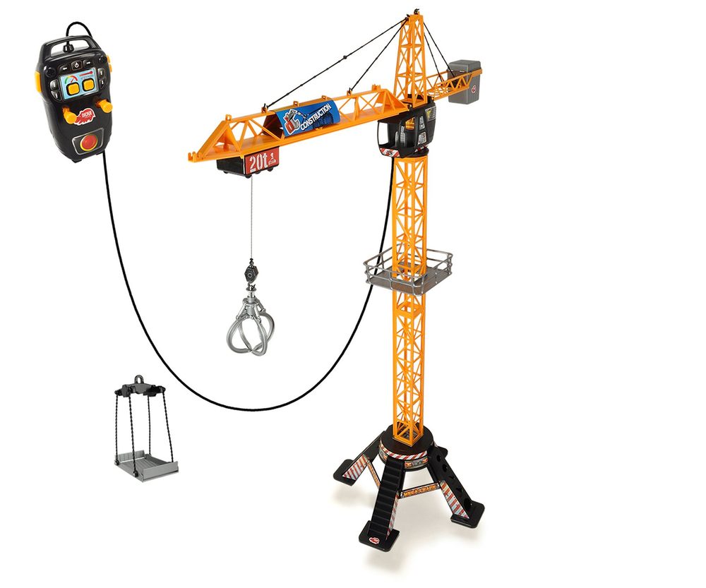 Levně Dickie Jeřáb Mega Crane 120cm, na kabel