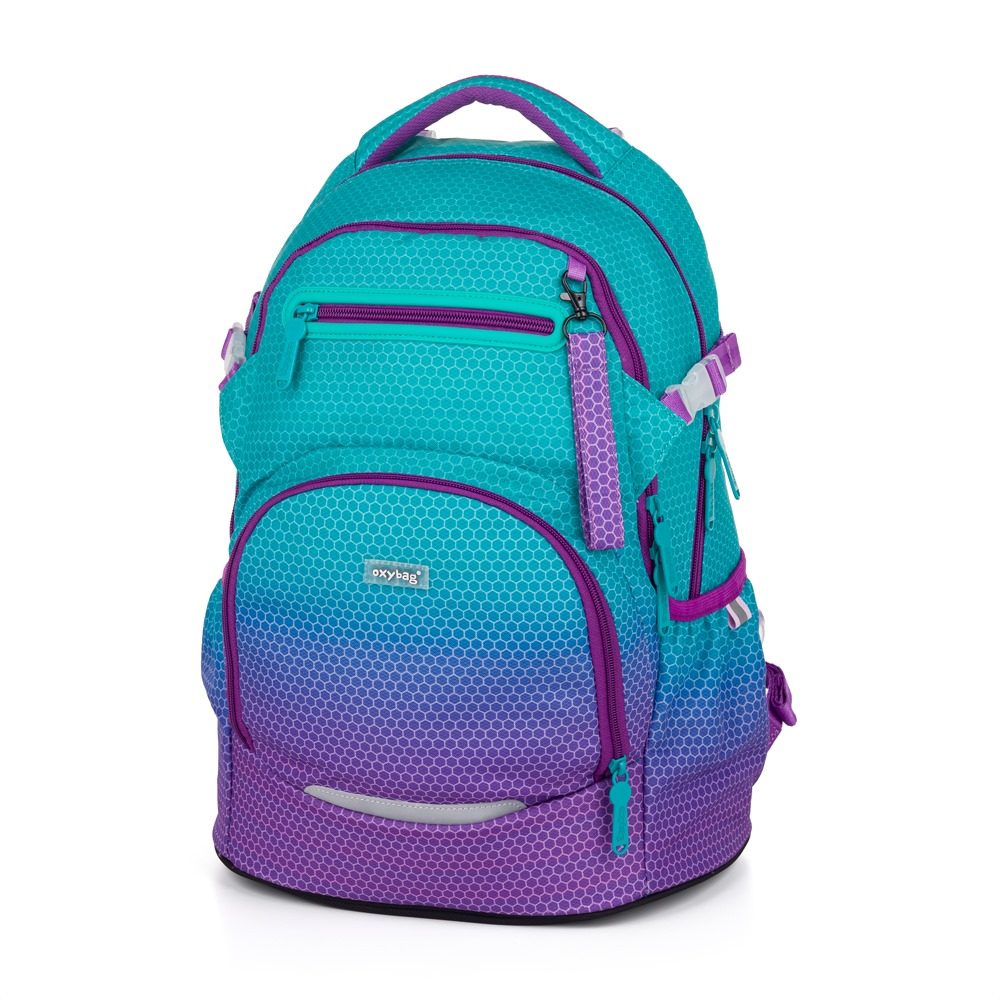 Levně Školní batoh OXY Ombre Blue - pink