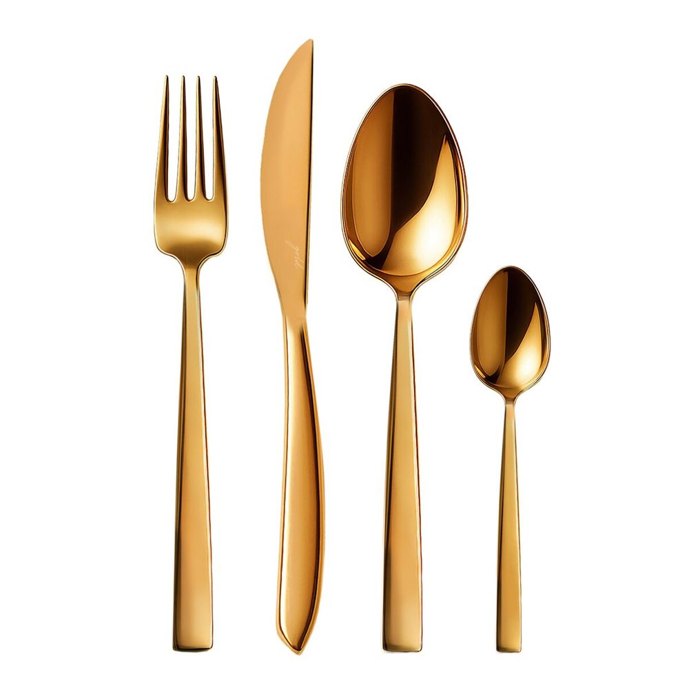 Levně Jídelní příbory Gold 24 dílů