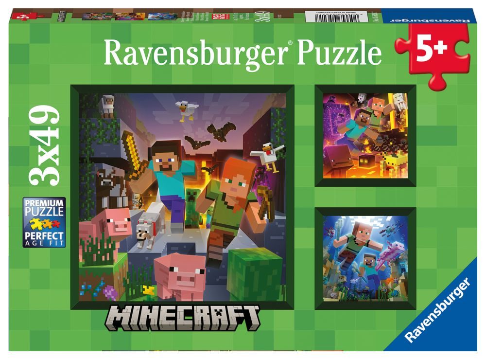 Levně Ravensburger Minecraft Biomes 3x49 dílků