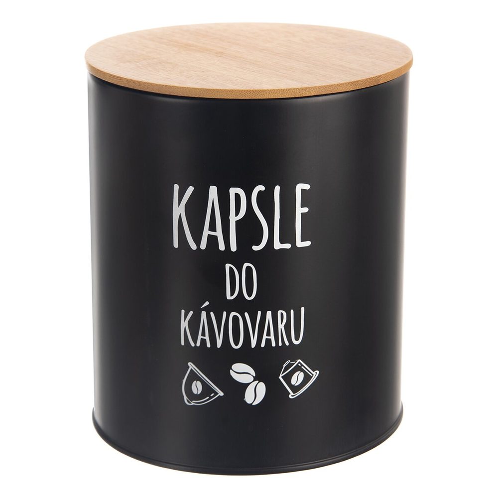 Levně Dóza pr. 16 cm Kapsle BLACK
