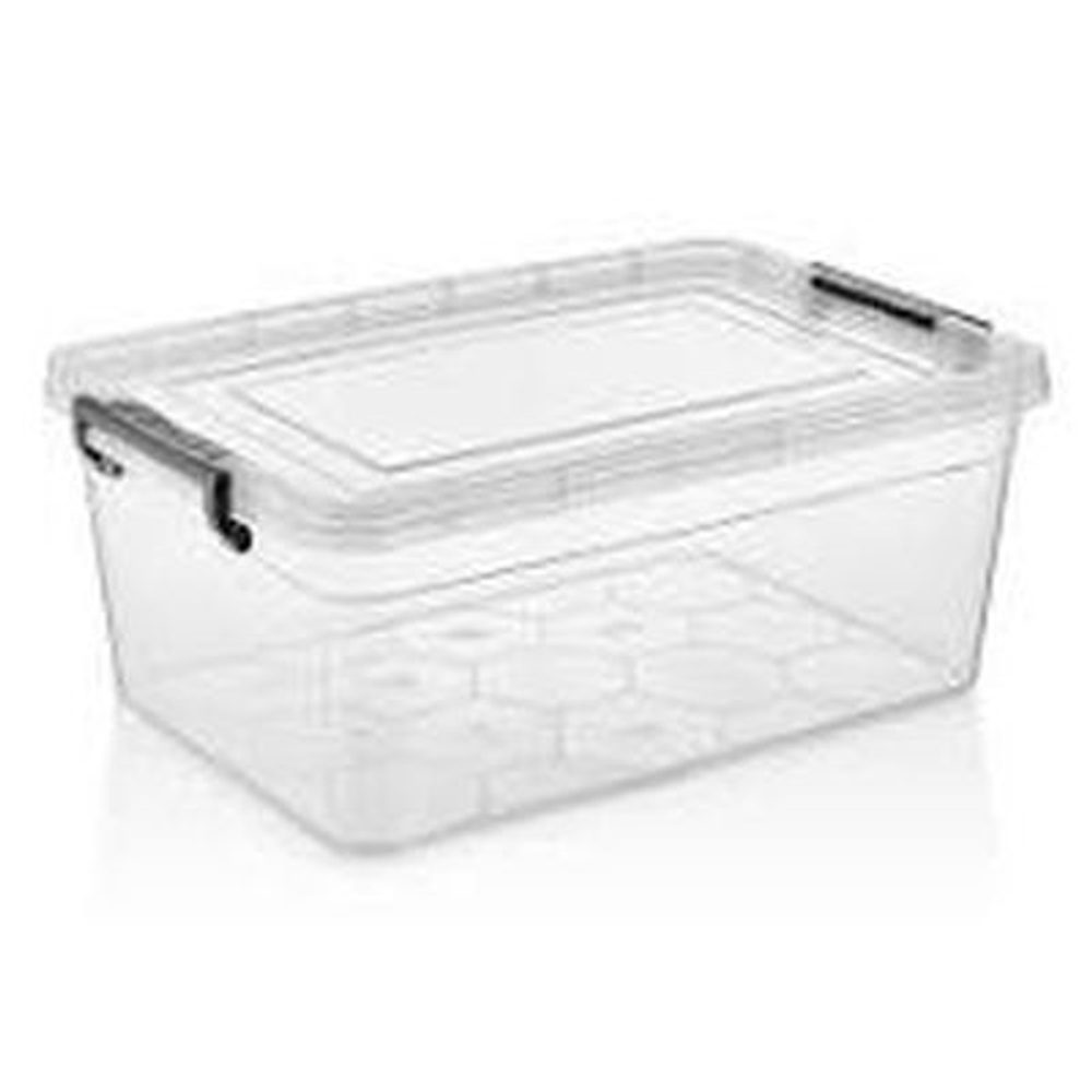 Levně box 14,0l CLEAR 39x28x18cm, plast