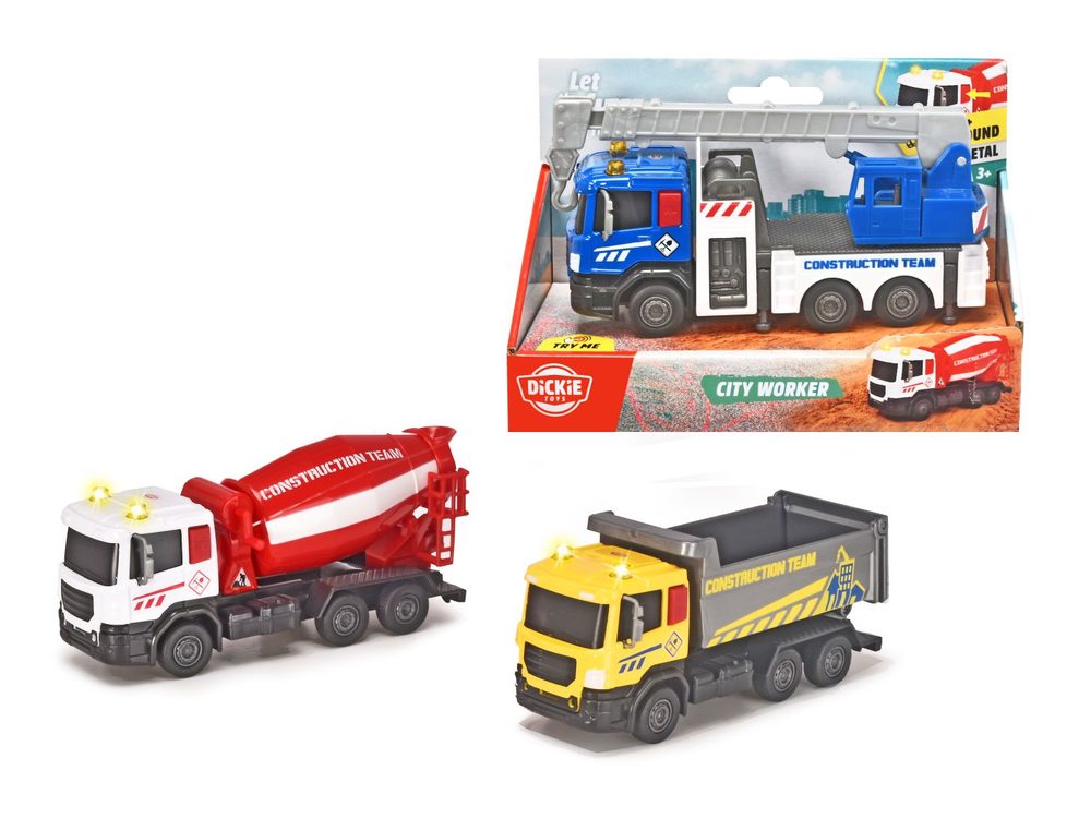 Levně Stavební autíčko City Worker 17 cm, 3 druhy