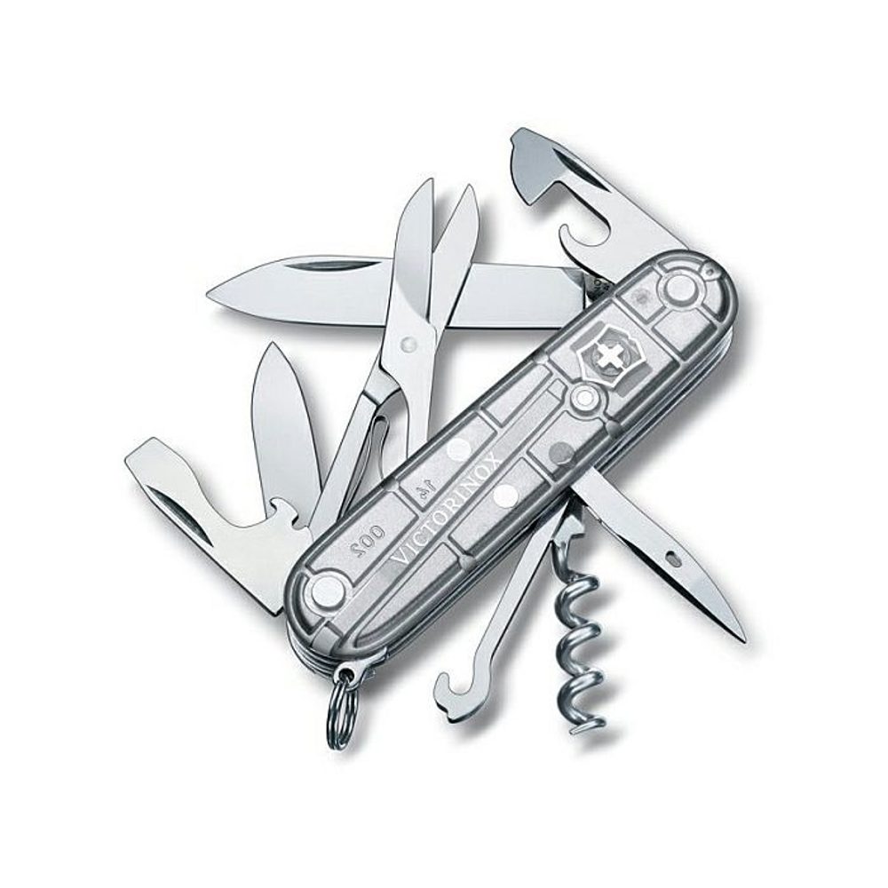 Levně nůž 14-funkcí 91mm Climber Silvertech, kapesní Victorinox