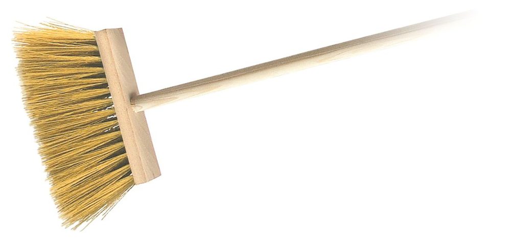 Levně koště zatl.PVC s dřev.holí - paletově