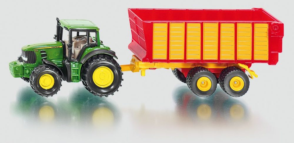 Levně SIKU Blister - John Deere 7530 s přívěsem na siláž