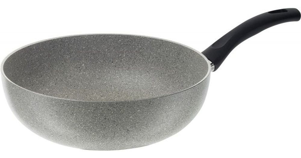 Levně pánev d28cm WOK, FERRARA, BALLARINI, šedá. indukce