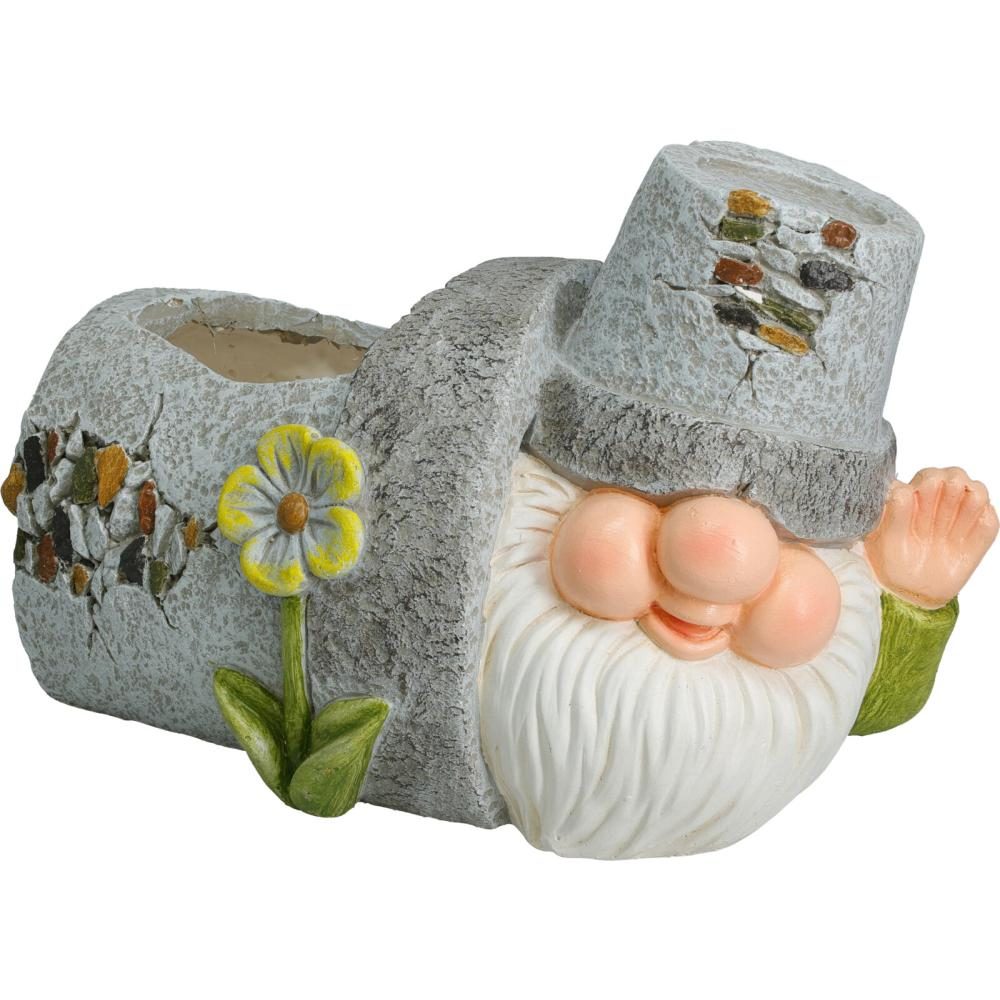 PROGARDEN Zahradní dekorace květináč trpaslík 30 x 20 x 21 cm levá ruka KO-795250790leva