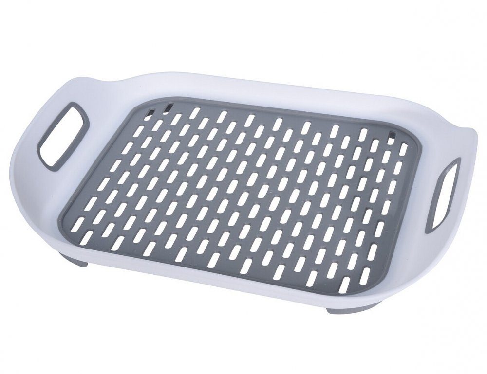 Levně EXCELLENT HOUSEWARE Odkapávač na nádobí s rukojeťmi 36 x 32 cm KO-529002130