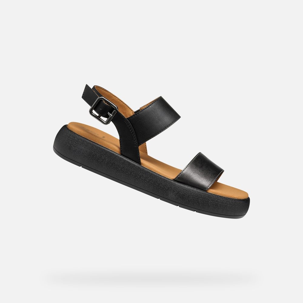 Černé dámské sandály Geox Camalei - 36