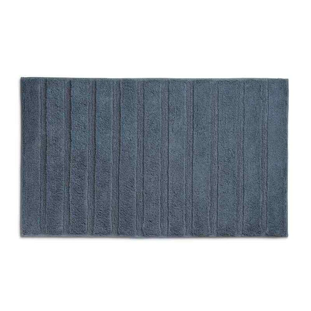Levně KELA Koupelnová předložka Megan 100% bavlna kouřově modrá 100,0x60,0x1,6cm KL-24702