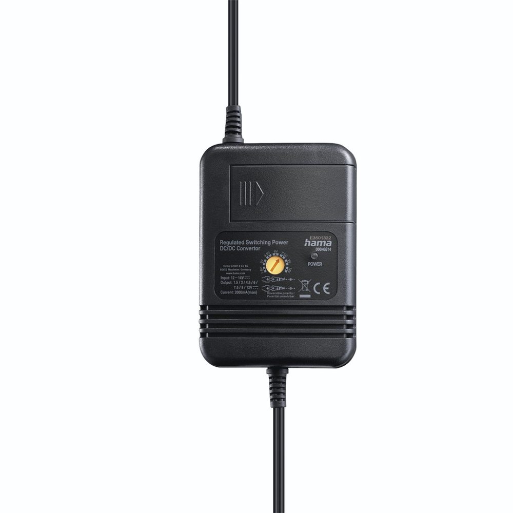 Levně Hama univerzální napájecí zdroj do auta, 1,5-12 V/2 A, 8 konektorů